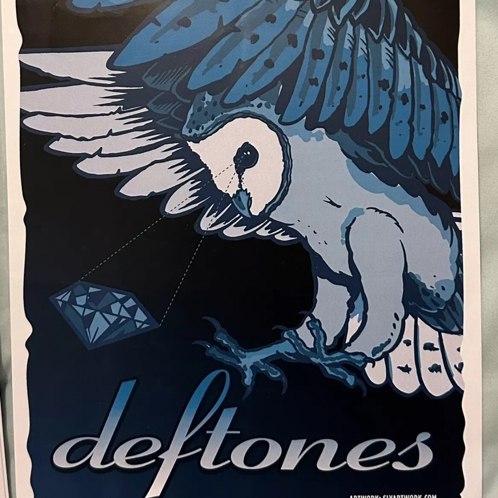 Deftones Blue Owl Print numbered and signed